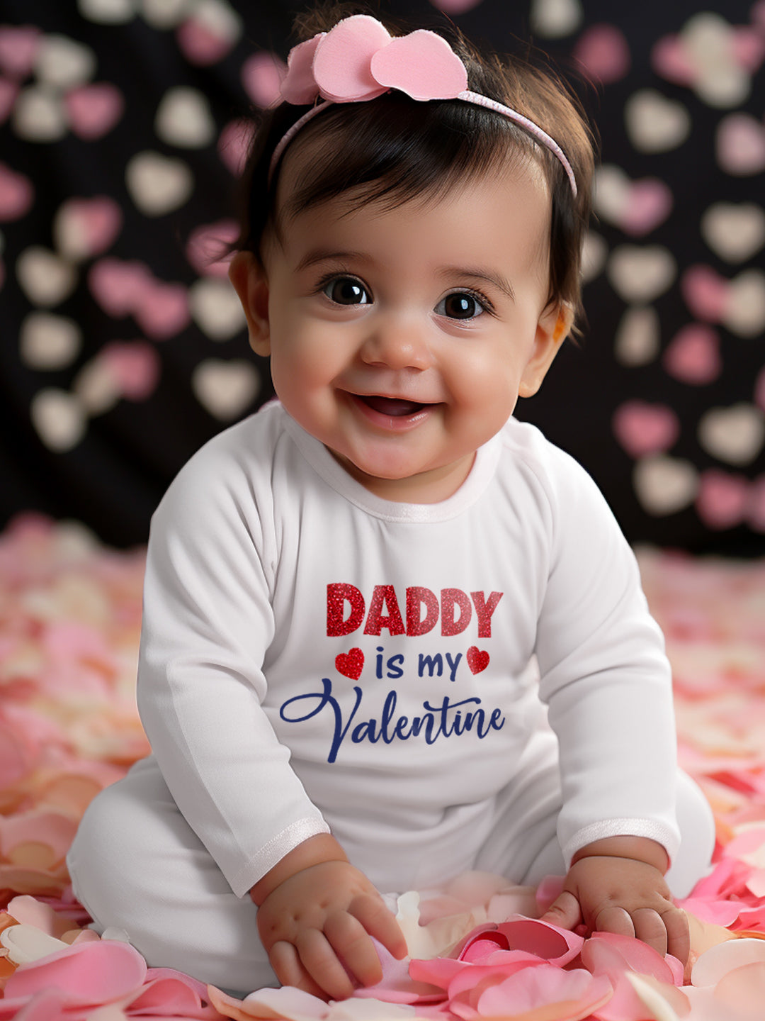 Daddy's valentine newborn on sale outfit