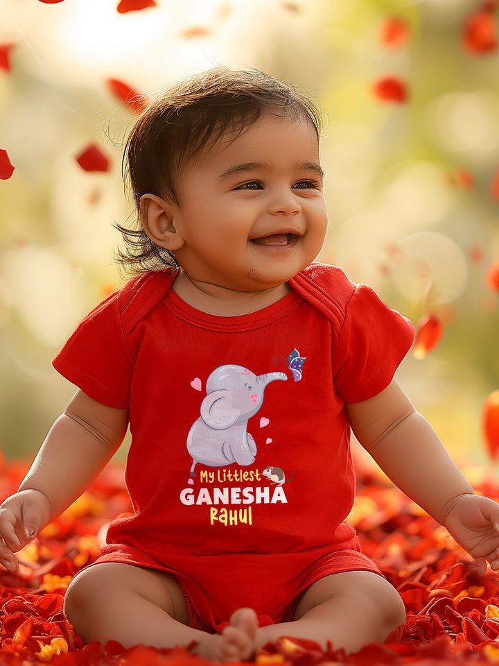 My littlest Ganesha Baby Romper | Onesies w/ Custom Name