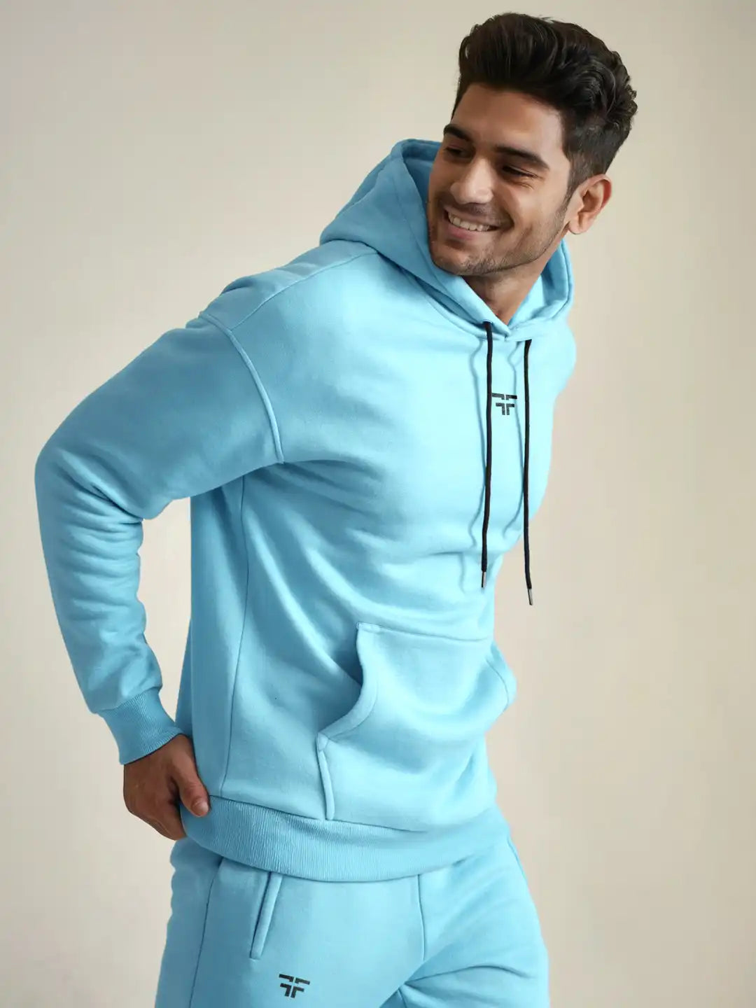 || ICE BLUE THERMAL CO-ORD SET (HOODIE AND JOGGER COMBO) ||