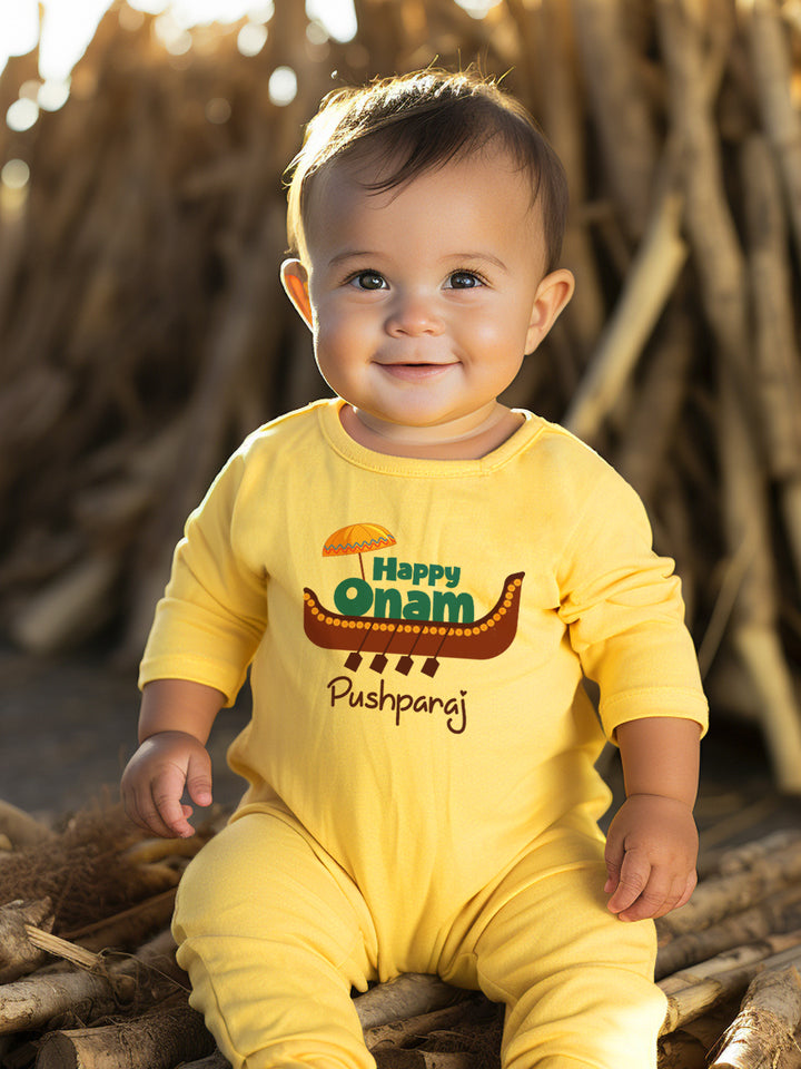 Happy Onam Baby Romper | Onesies w/ Custom Name