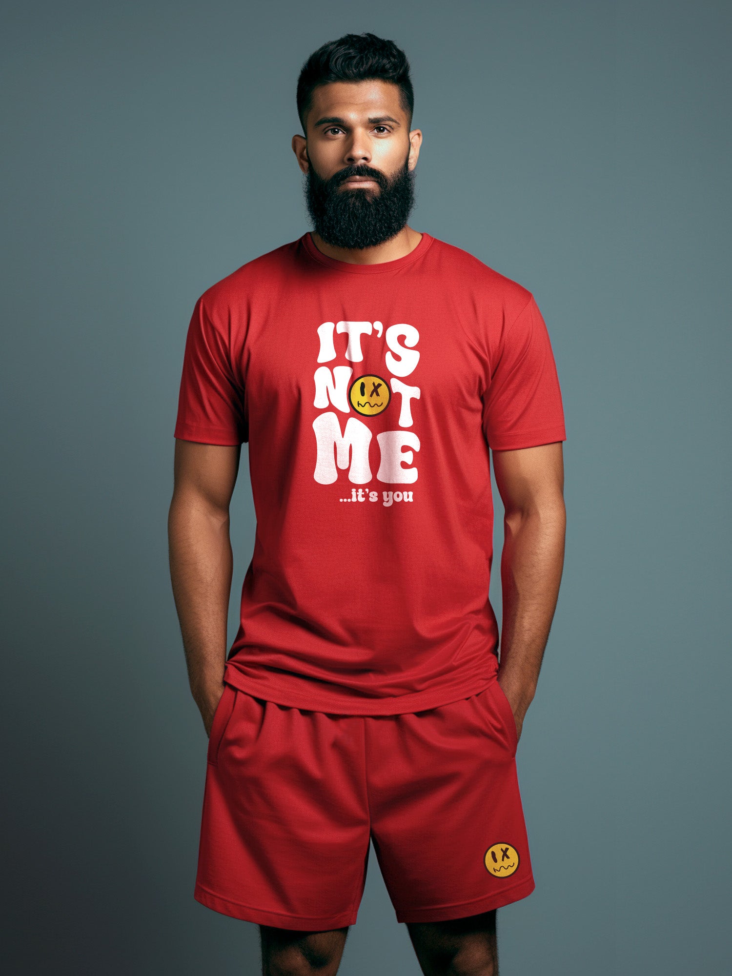 It's Not Me It's You Cotton Mens T Shirt and Short Set