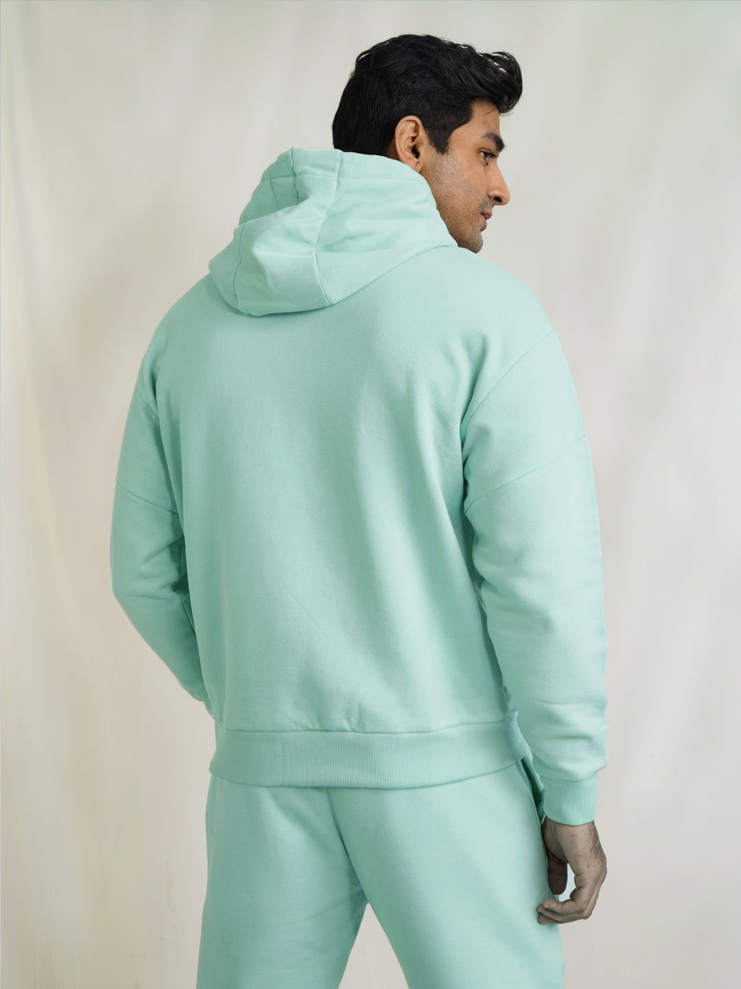 || MINT GREEN THERMAL CO-ORD SET (HOODIE AND JOGGER COMBO) ||