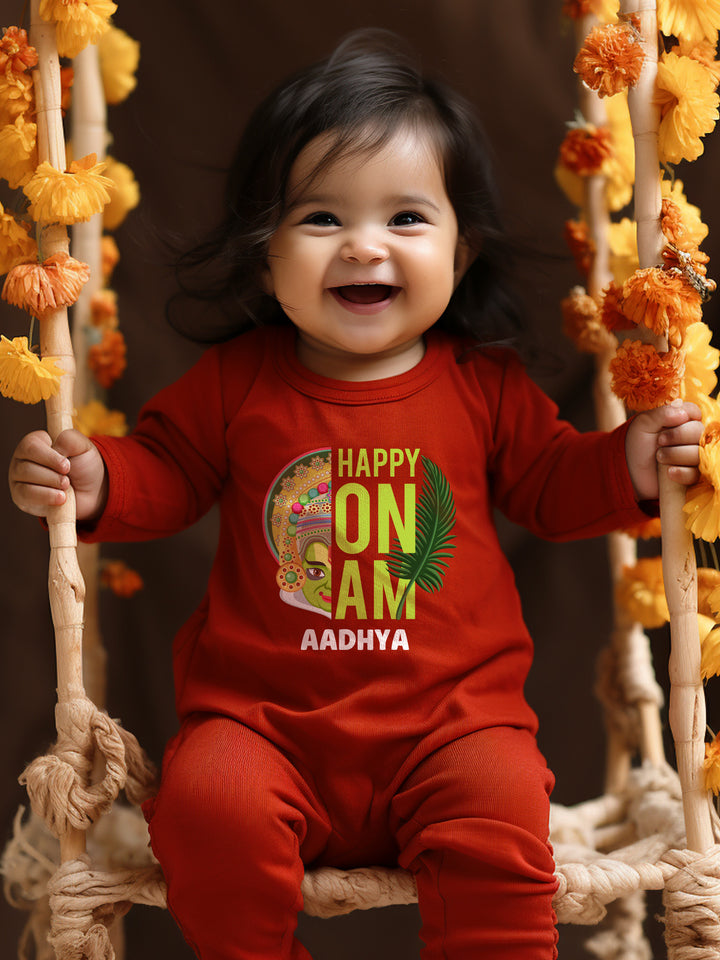 Happy Onam Baby Romper | Onesies w/ Custom Name