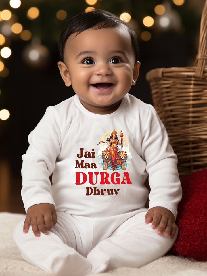 Jai Maa Durga Baby Romper | Onesies w/ Custom Name