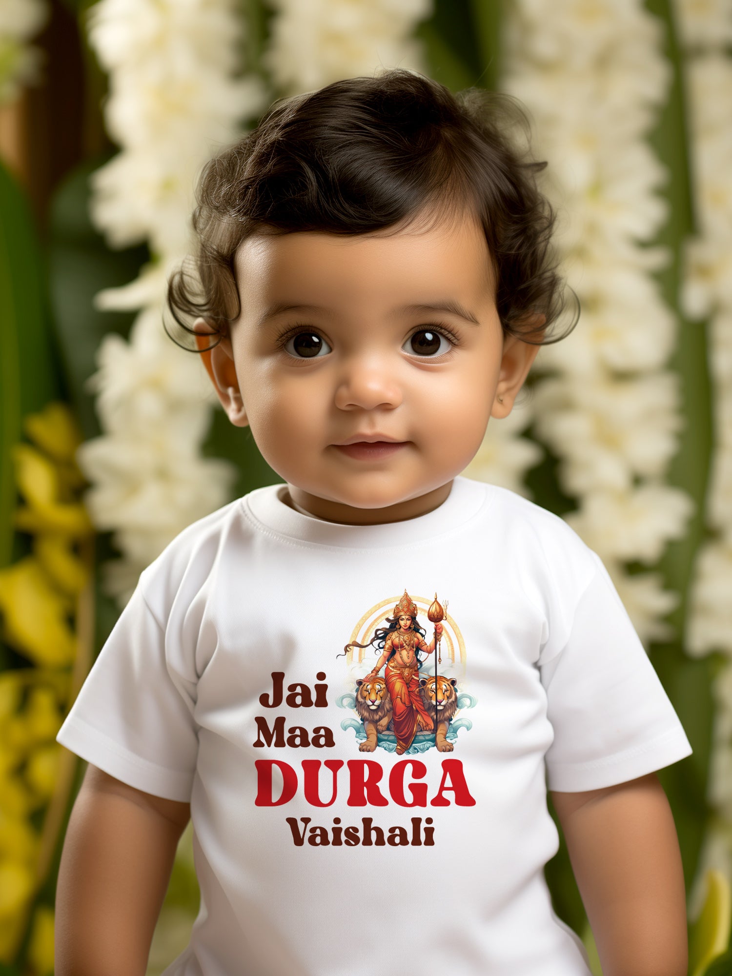 Jai Maa Durga Kids T Shirt w/ Custom Name