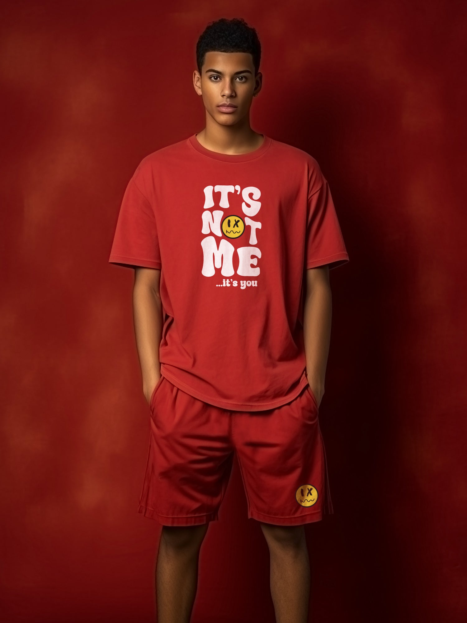 It's Not Me It's You Cotton Mens T Shirt and Short Set