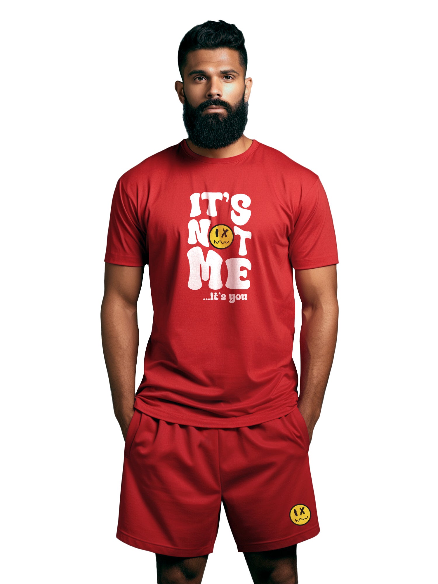 It's Not Me It's You Cotton Mens T Shirt and Short Set