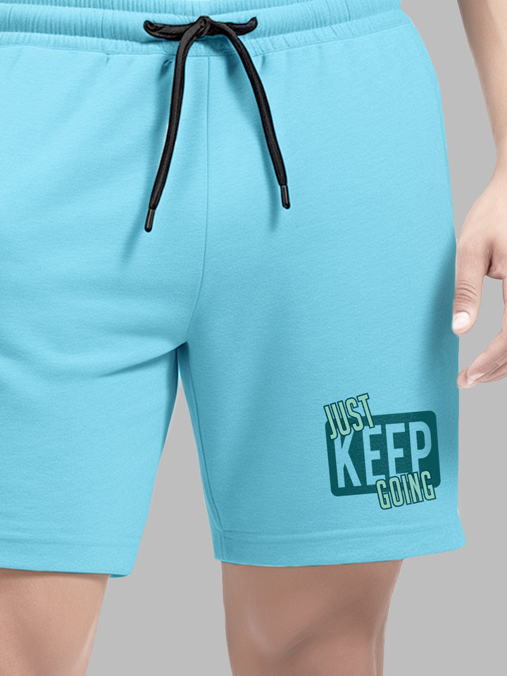 Just Keep Going Cotton Mens T Shirt and Short Set