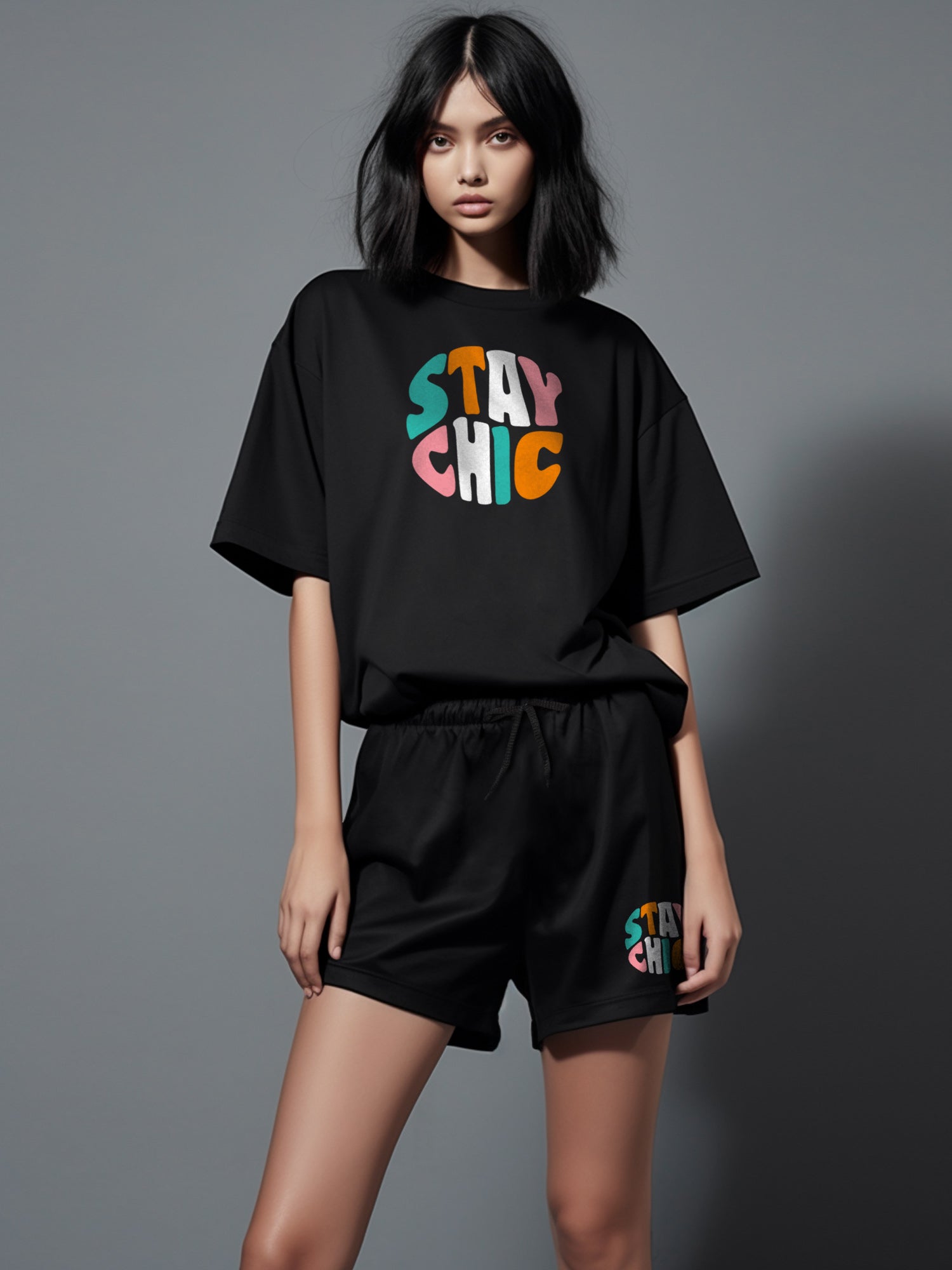 90's Baby Oversize T-Shirt & Short Set