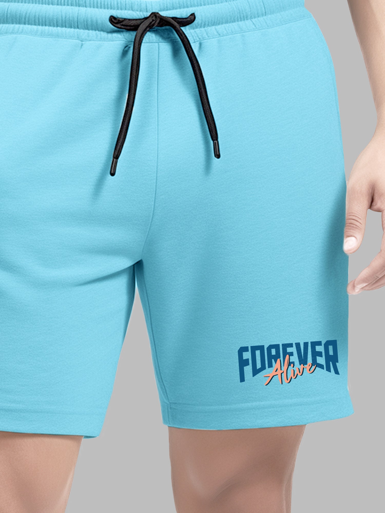 Forever Alive Cotton Mens T Shirt and Short Set