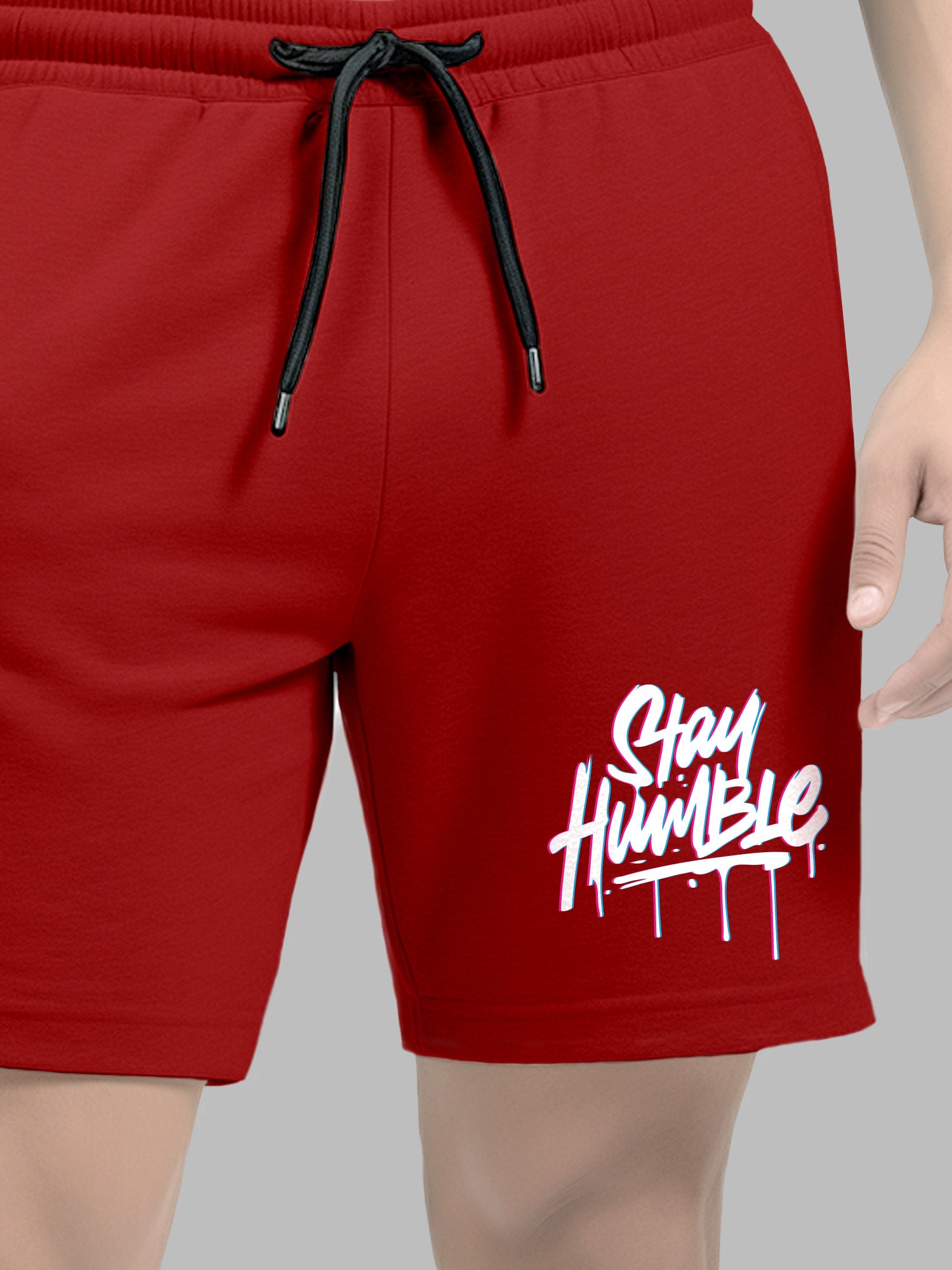 Stay Humble Cotton Mens T Shirt and Short Set