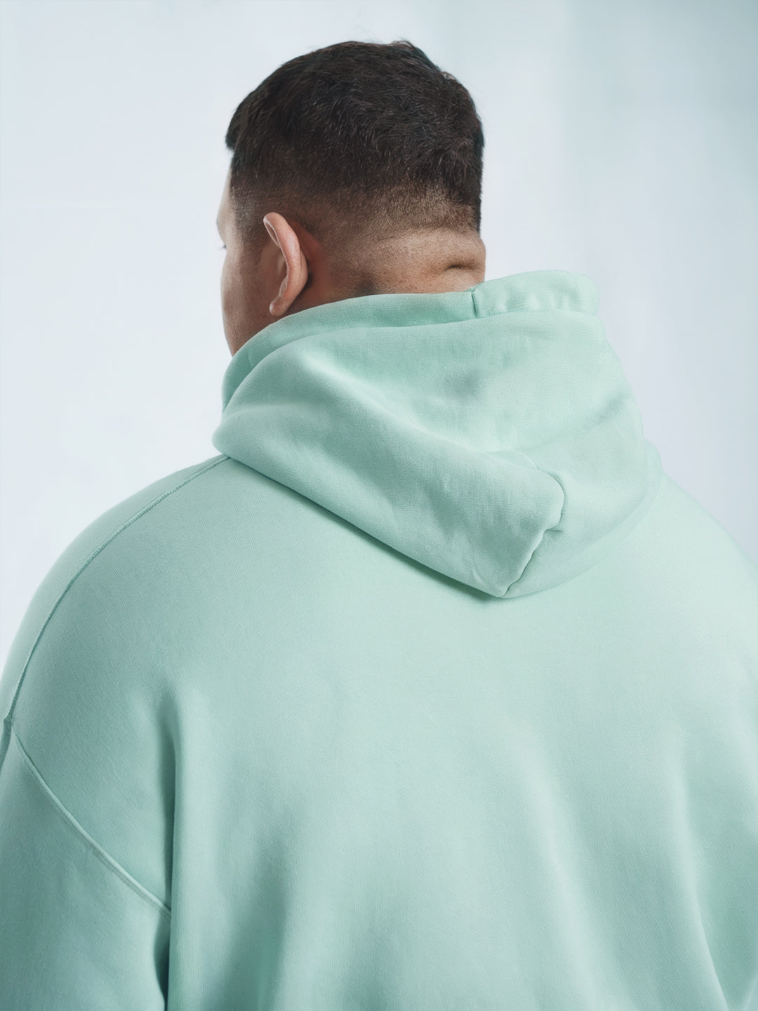 || PLUS SIZE MINT GREEN THERMAL CO-ORD SET (HOODIE & JOGGER COMBO) ||