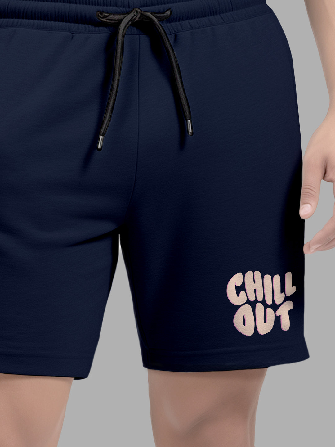 Chill Out Cotton Mens T Shirt and Short Set (Plus Size)