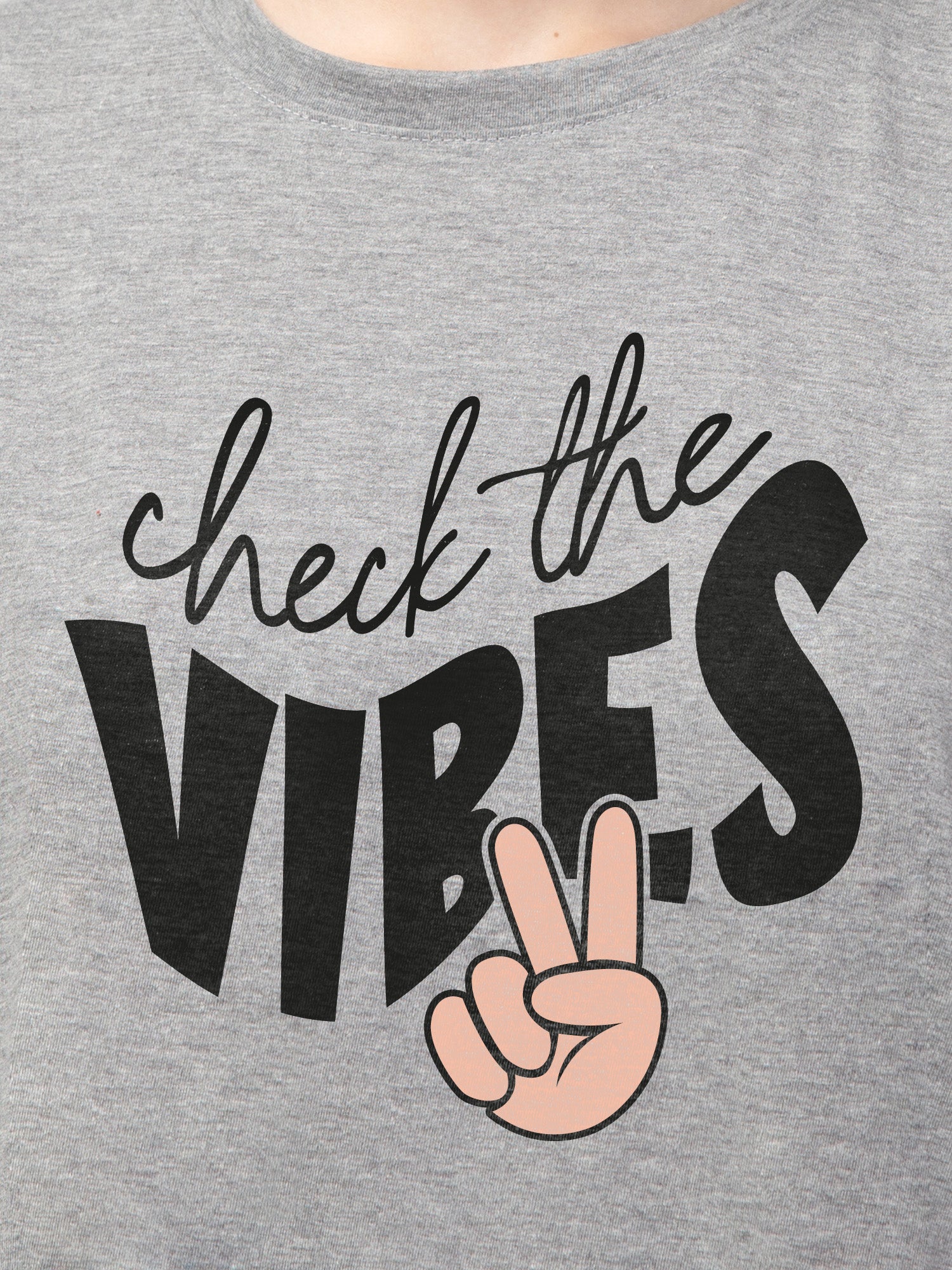 Check The Vibes Cotton Mens T Shirt and Short Set (Plus size)