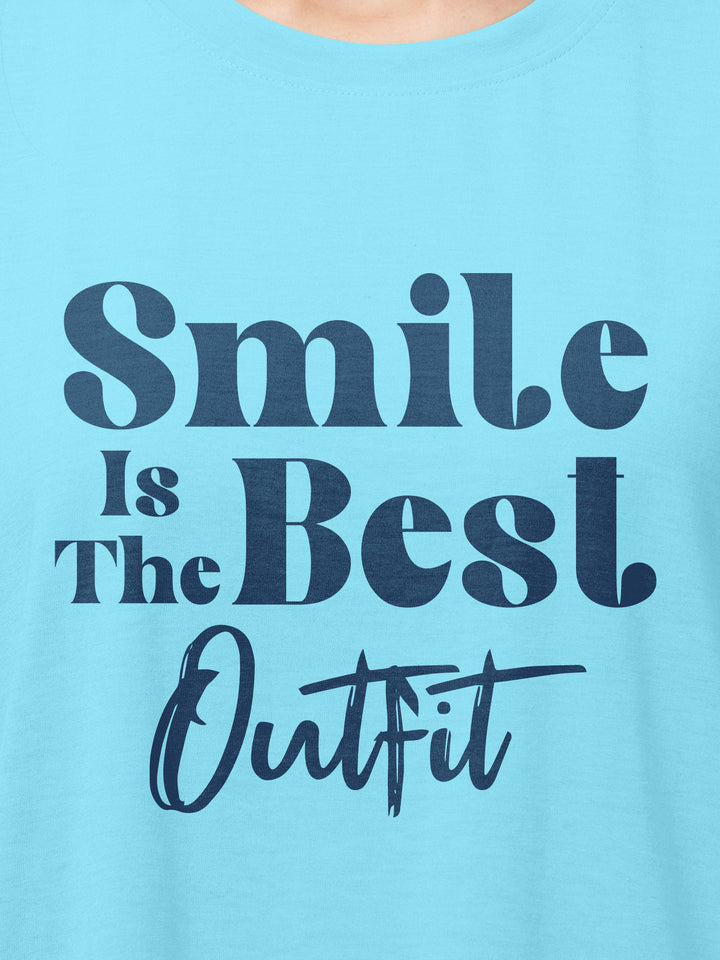Smile Is The Best Cotton Mens T Shirt and Short Set