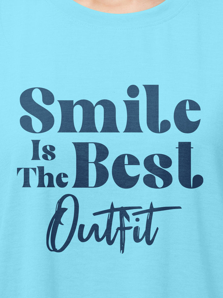 Smile Is The Best Cotton Mens T Shirt and Short Set(Plus Size)