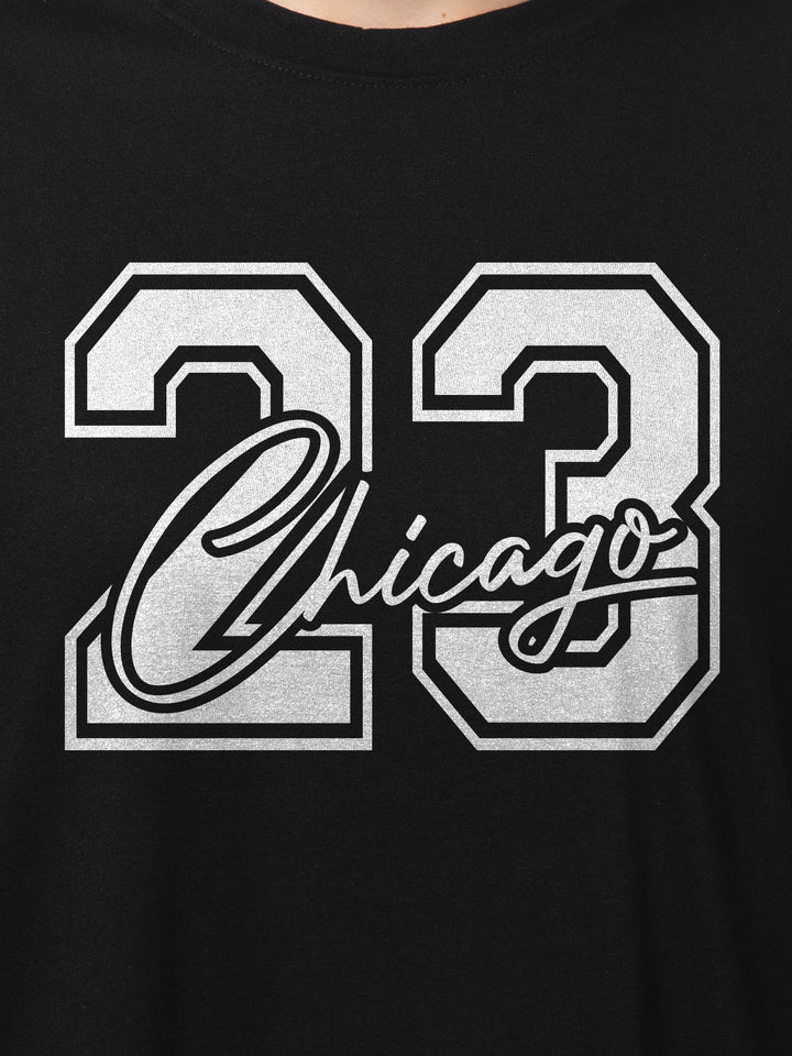 23 Chicago Cotton Mens T Shirt and Short Set (Plus Size)