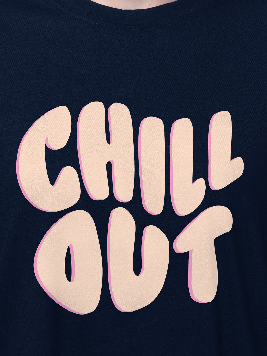 Chill Out Cotton Mens T Shirt and Short Set (Plus Size)