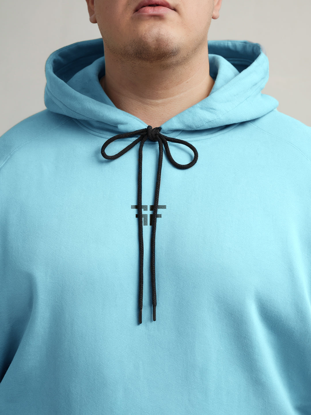 || PLUS SIZE ICE BLUE THERMAL CO-ORD SET (HOODIE & JOGGER COMBO) ||