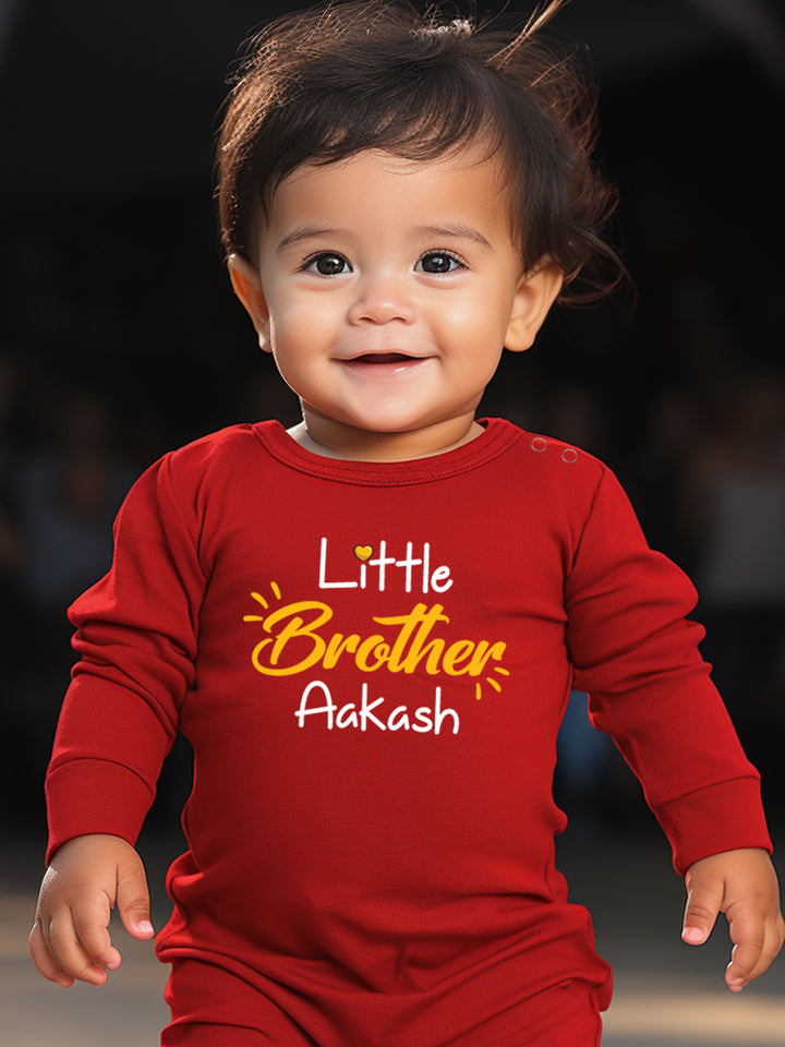 Little Brother Baby Romper | Onesies w/ Custom Name