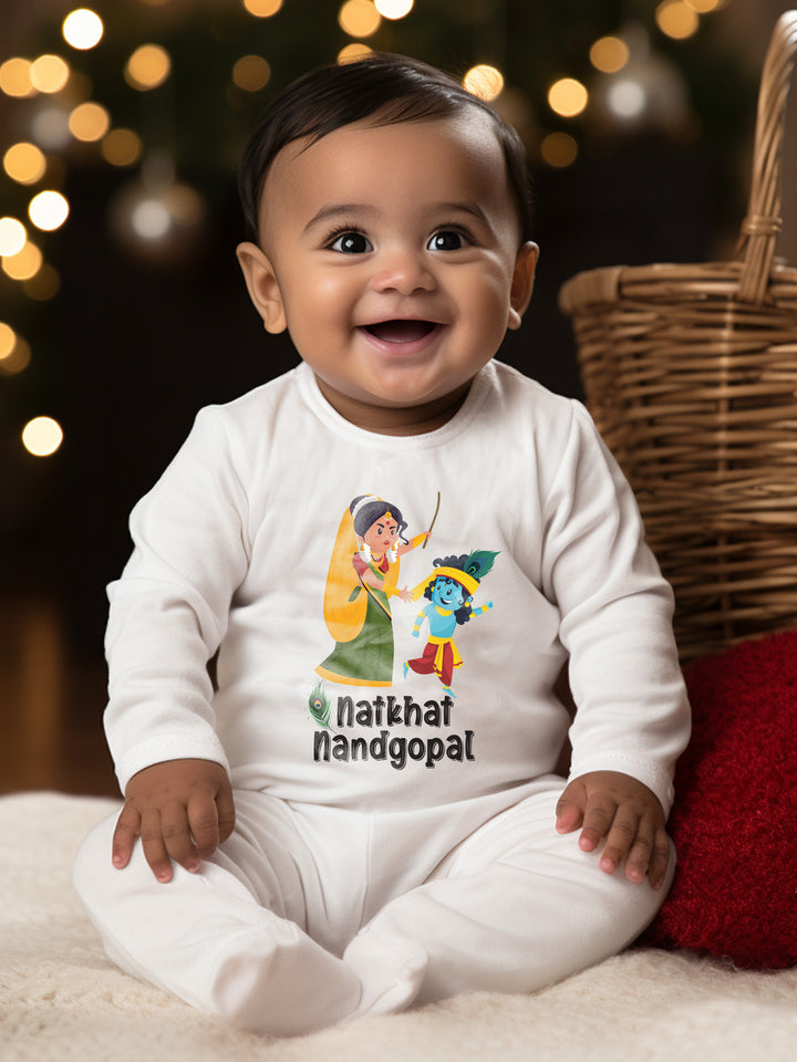 Natkhat Nandgopal Baby Romper | Onesies