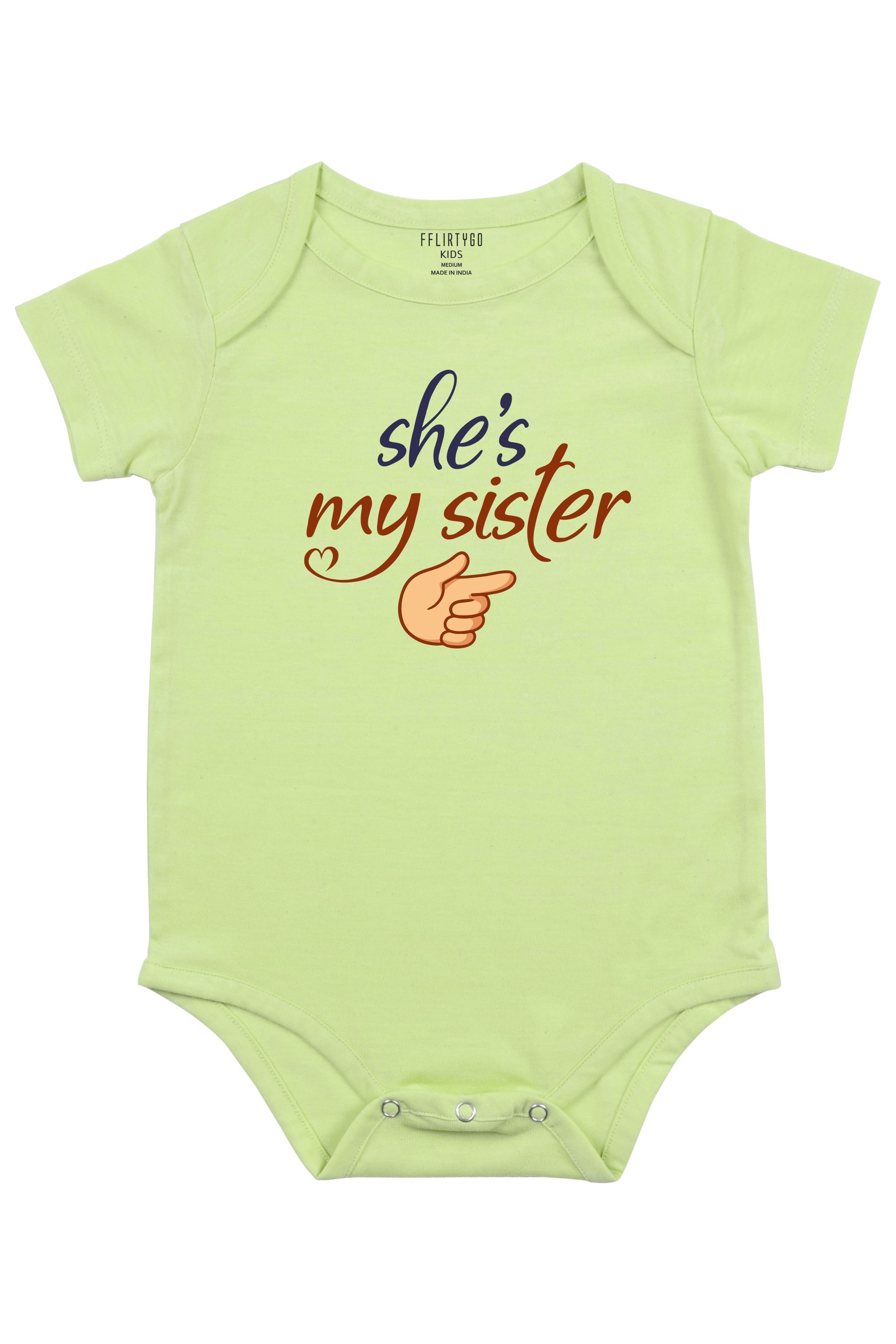 She Is My Sister Baby Romper | Onesies