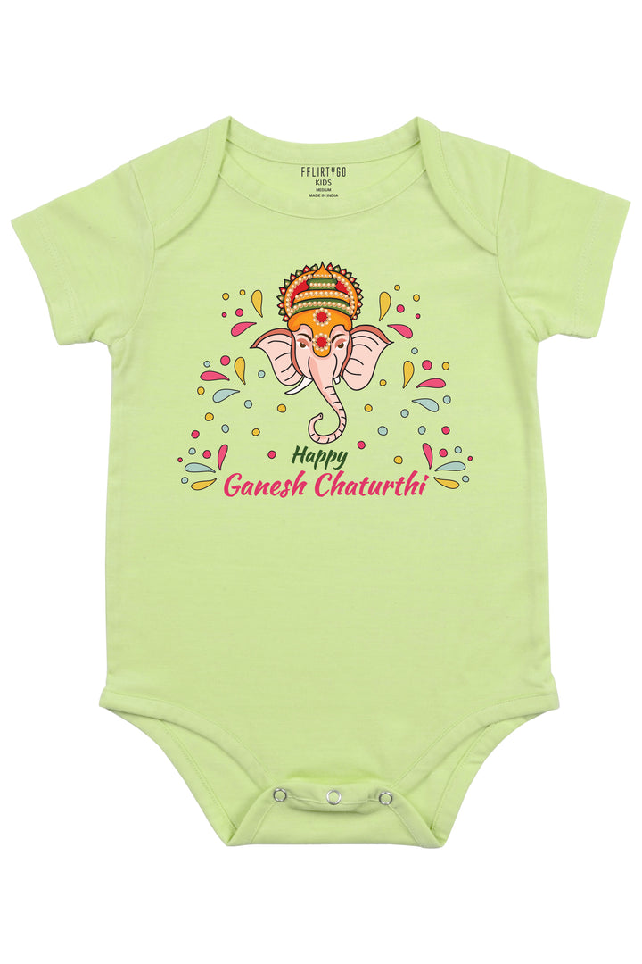 Happy Ganesh Chaturth Baby Romper | Onesies