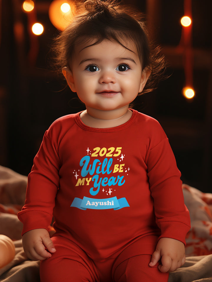 2025 Will Be My Year Baby Romper | Onesies w/ Custom Name