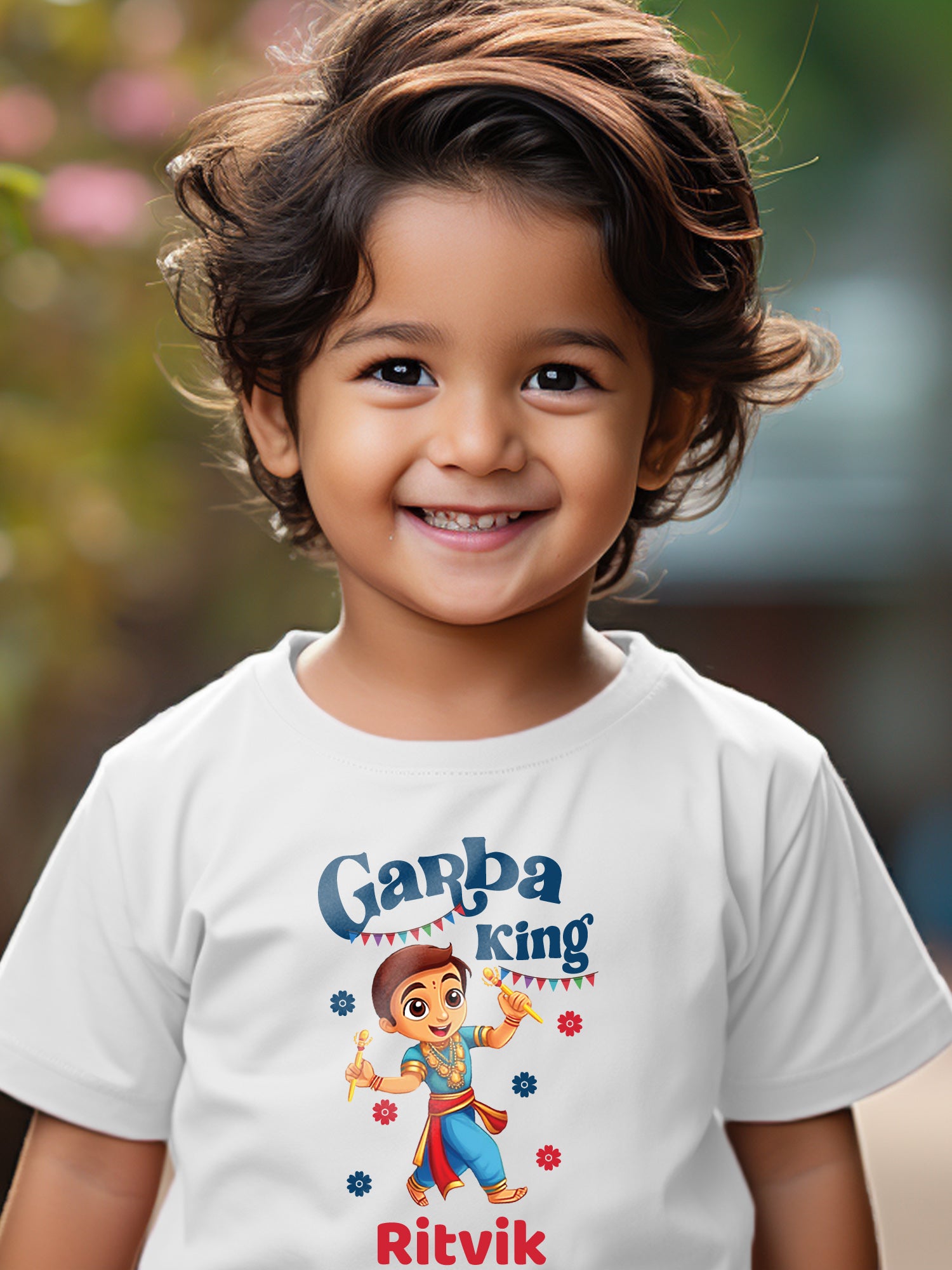 Garba King Kids T Shirt w/ Custom Name