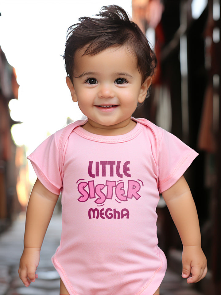 Little Sister Baby Romper | Onesies w/ Custom Name