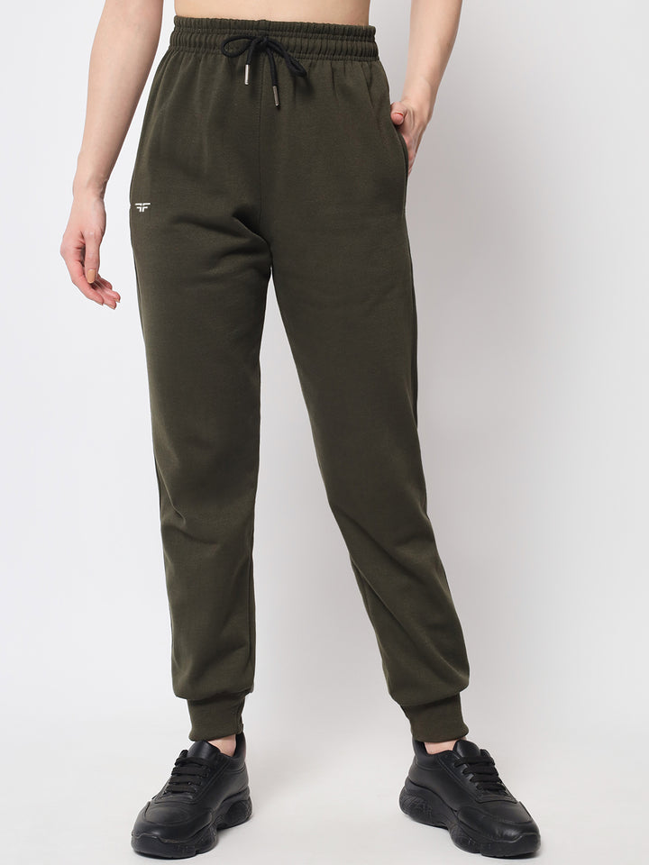 Green Fleece Joggers