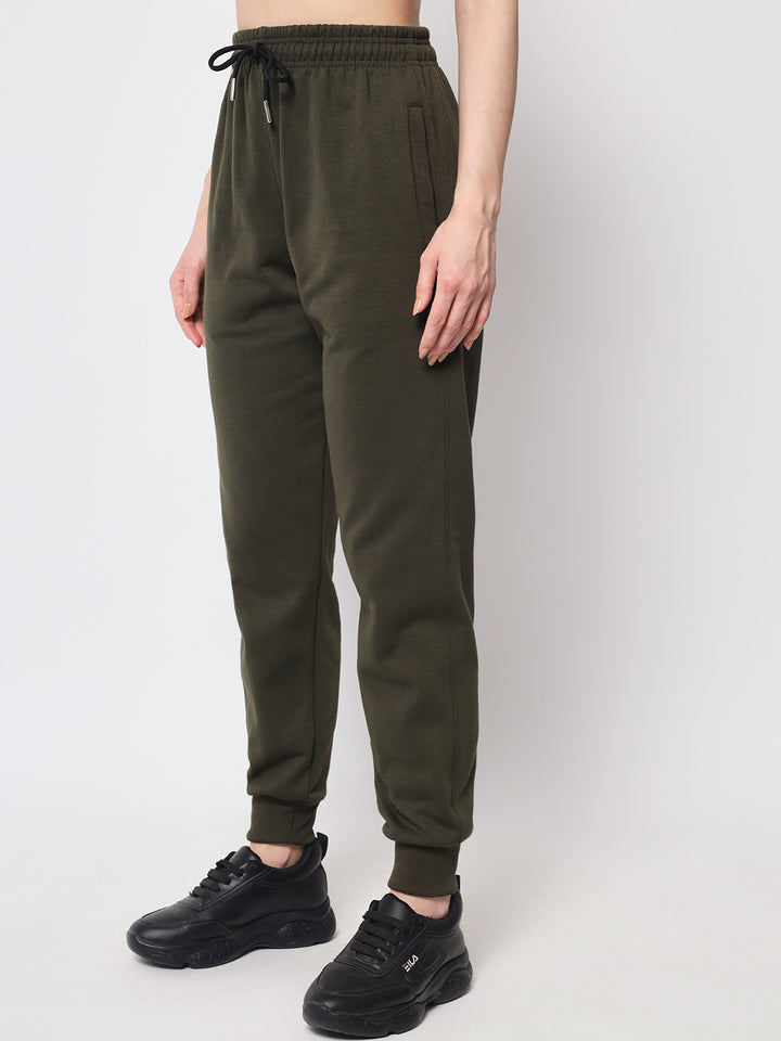 Green Fleece Joggers