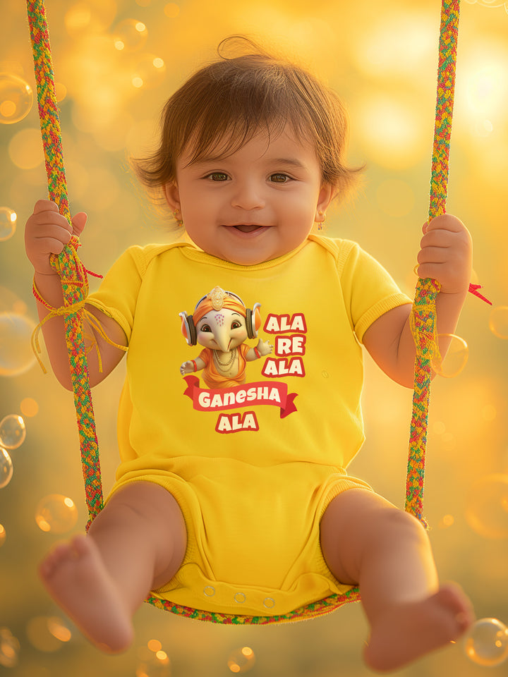 Ala Re Ala Ganesha Ala Baby Romper | Onesies