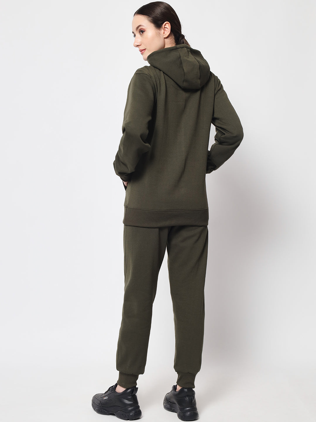 Green Thermal Co-ord Set (Hoodie and Jogger Combo)