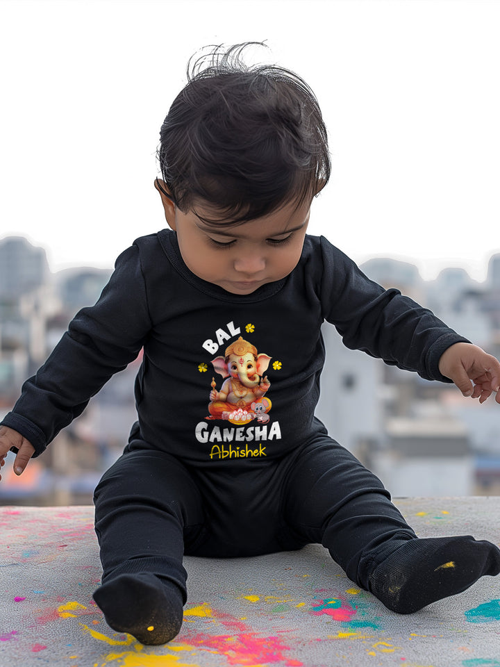 Bal Ganesha Baby Romper | Onesies w/ Custom Name