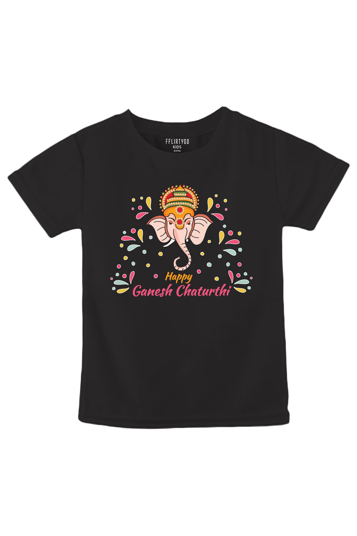 Happy Ganesh Chaturth Kids T Shirt