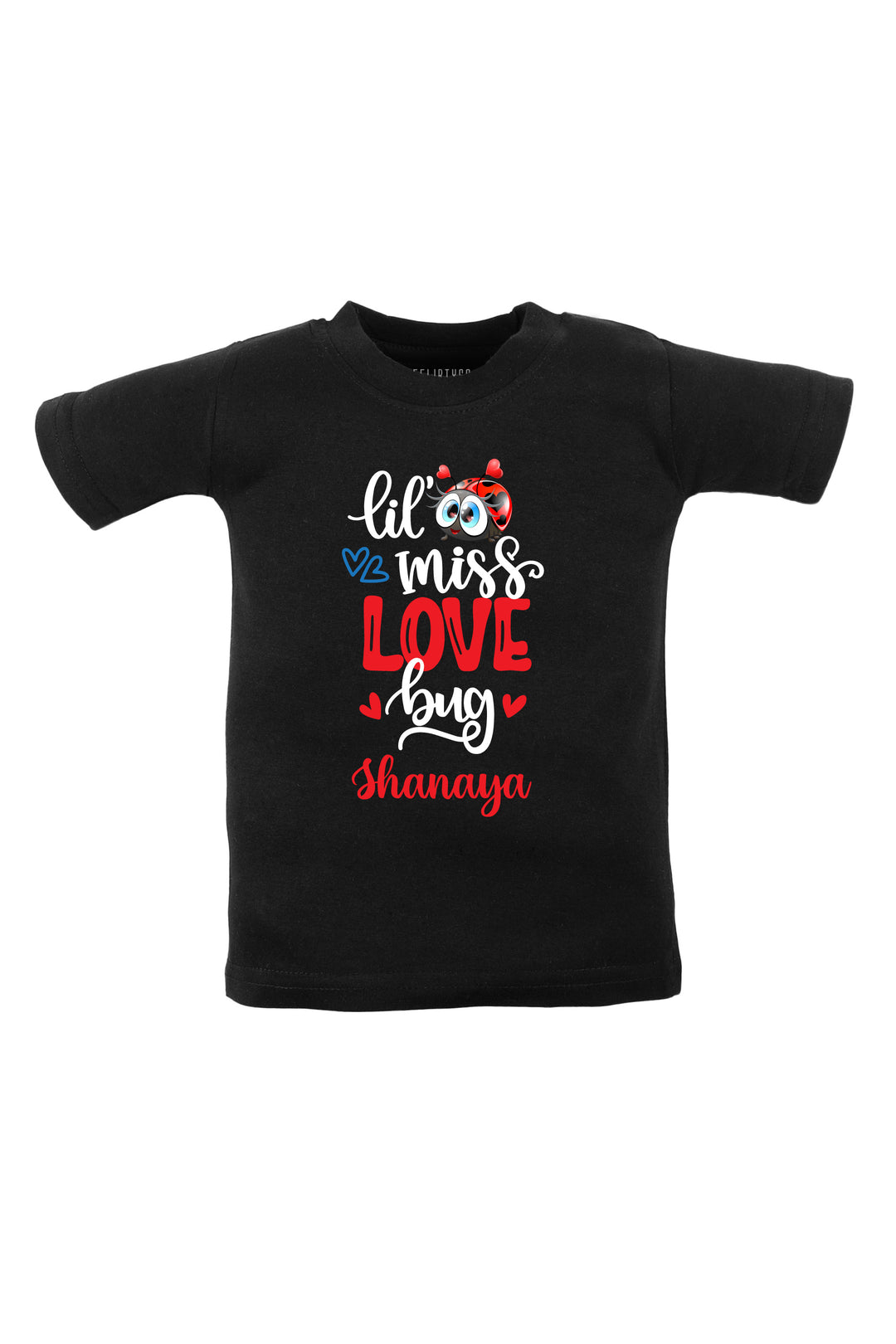 Lil Miss Love Bug Kids T Shirt w/ Custom Name