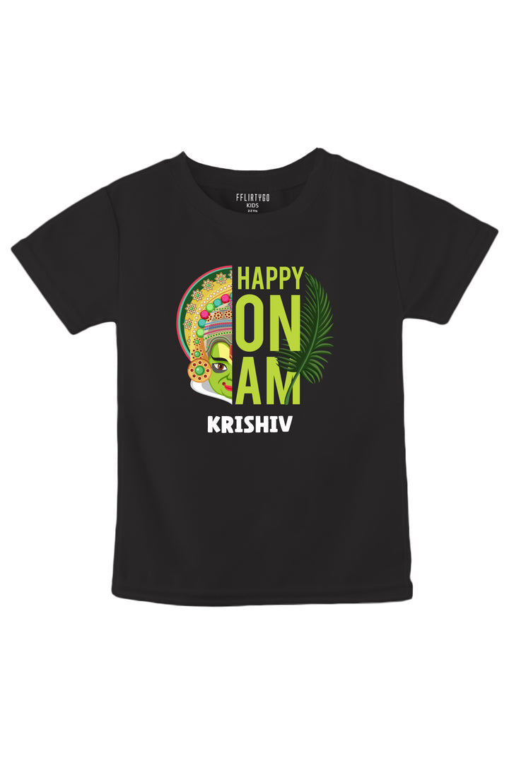 Happy Onam Kids T Shirt w/ Custom Name