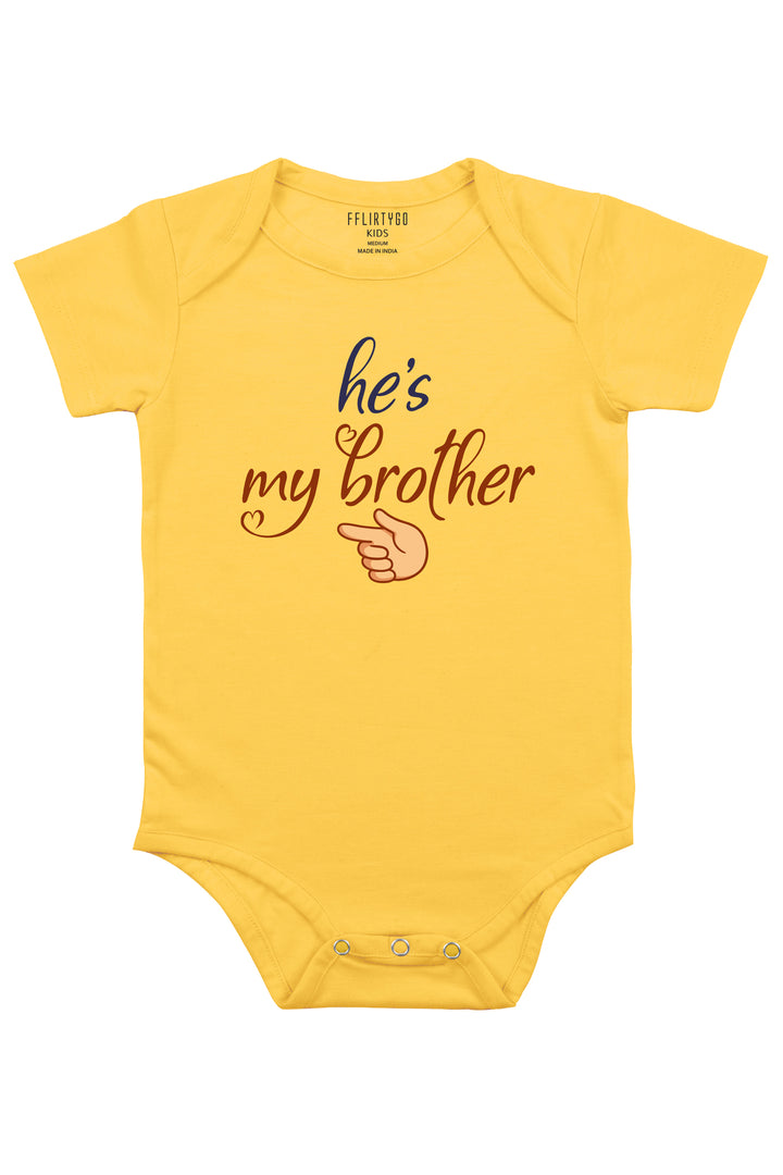 He Is My Brother Baby Romper | Onesies