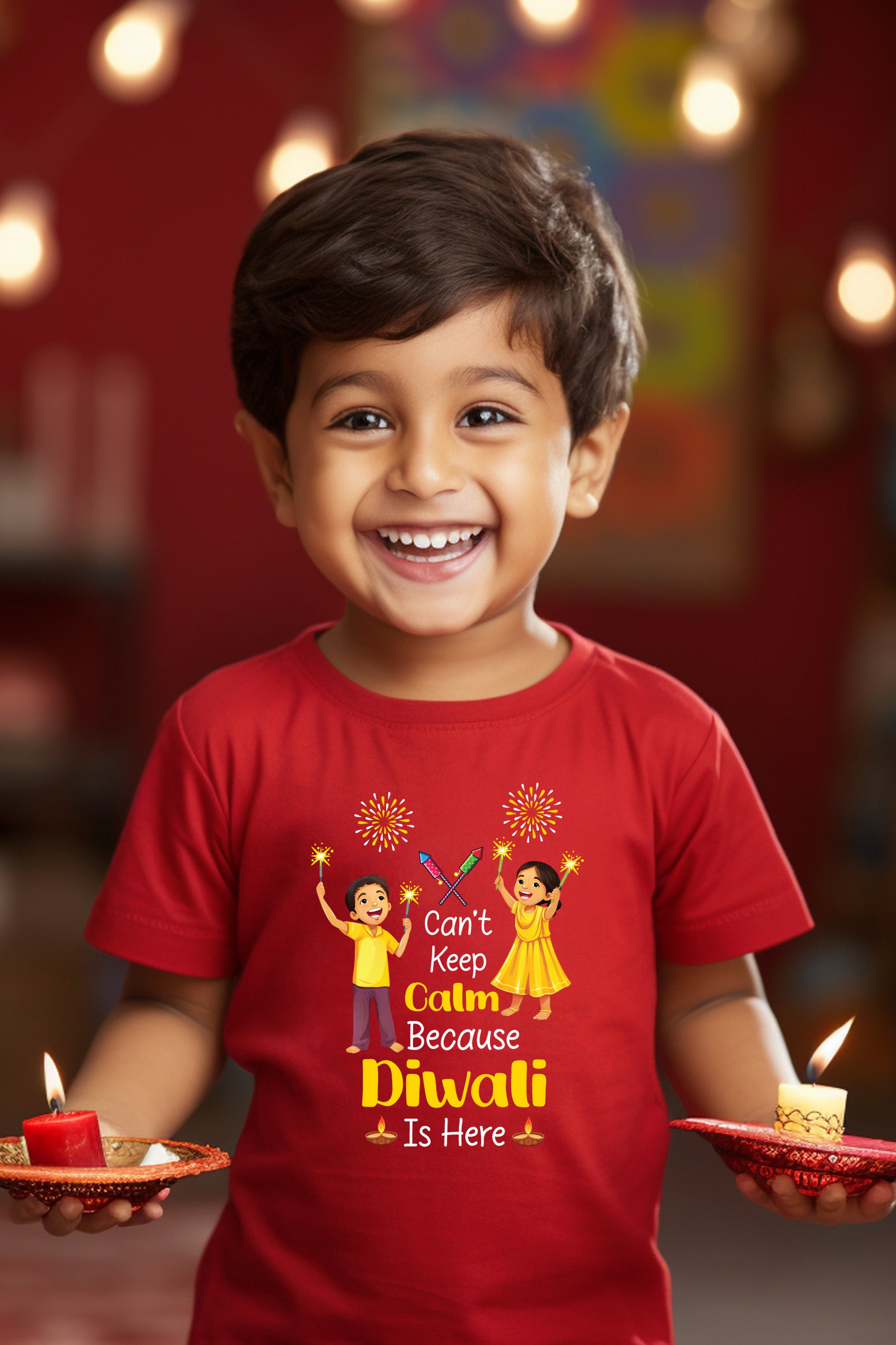 Can't Keep Calm Because Diwali Is Here Kids T Shirt