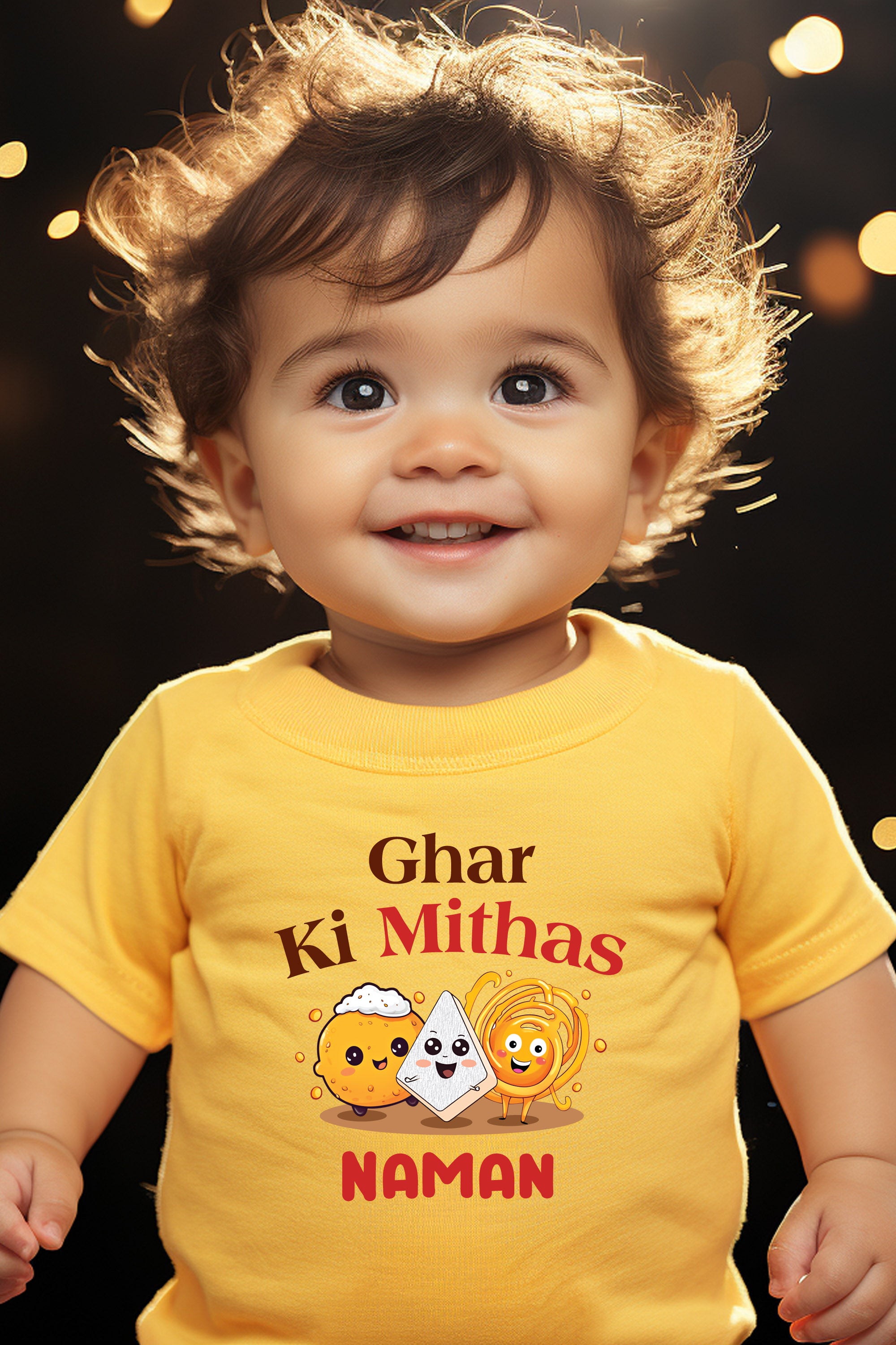 Ghar Ki Mithas Kids T Shirt w/ Custom Name