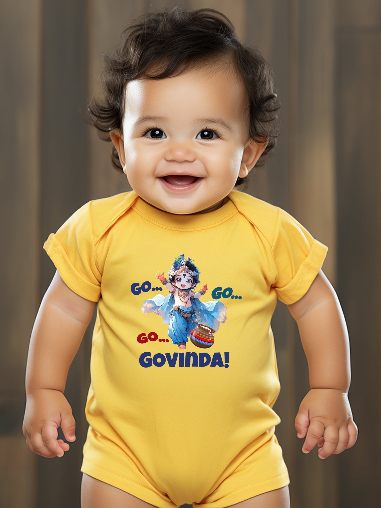 Go Go Go Govinda Baby Romper | Onesies