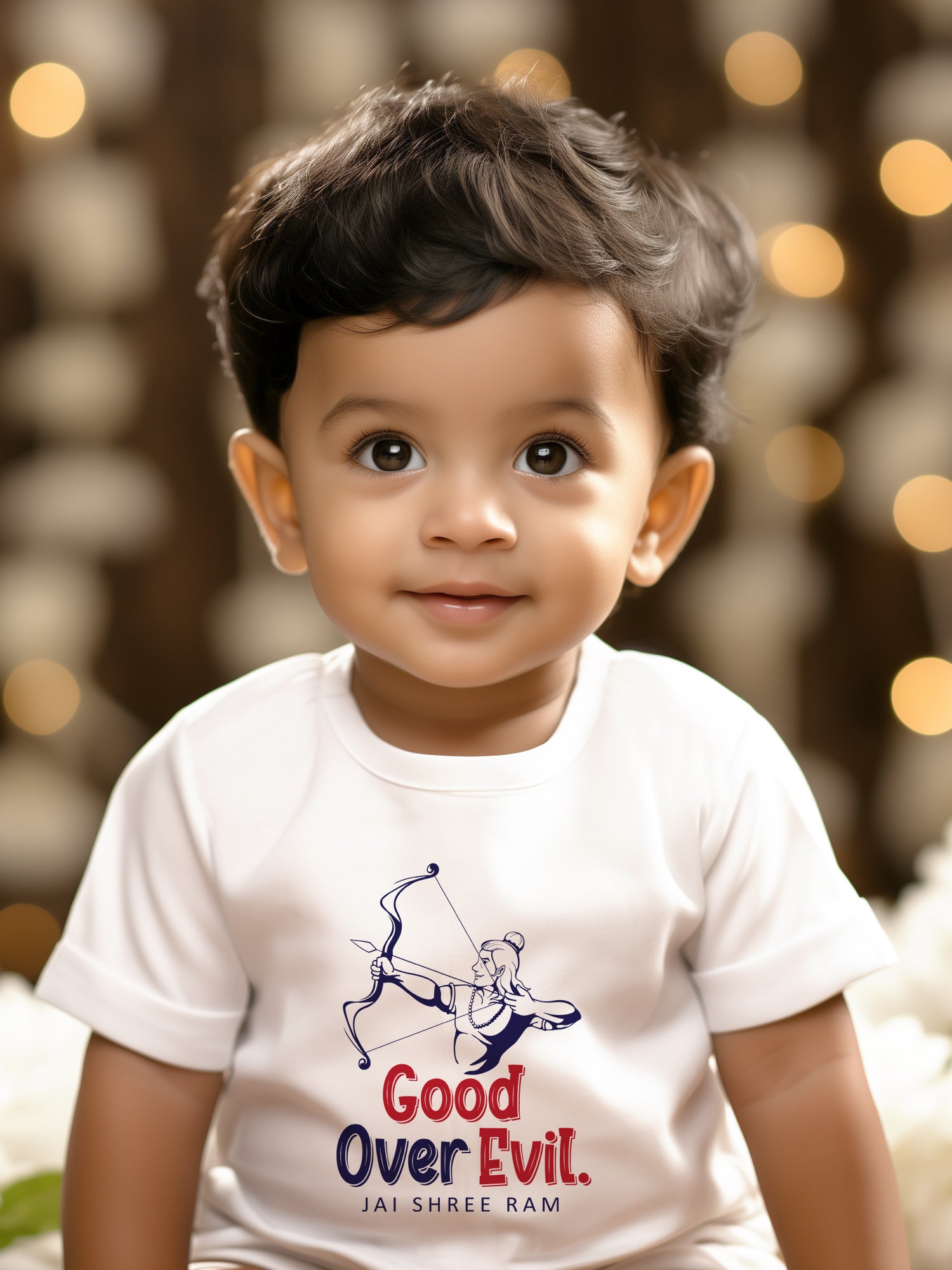 Good Over Evil Jai Shree Ram Kids T Shirt