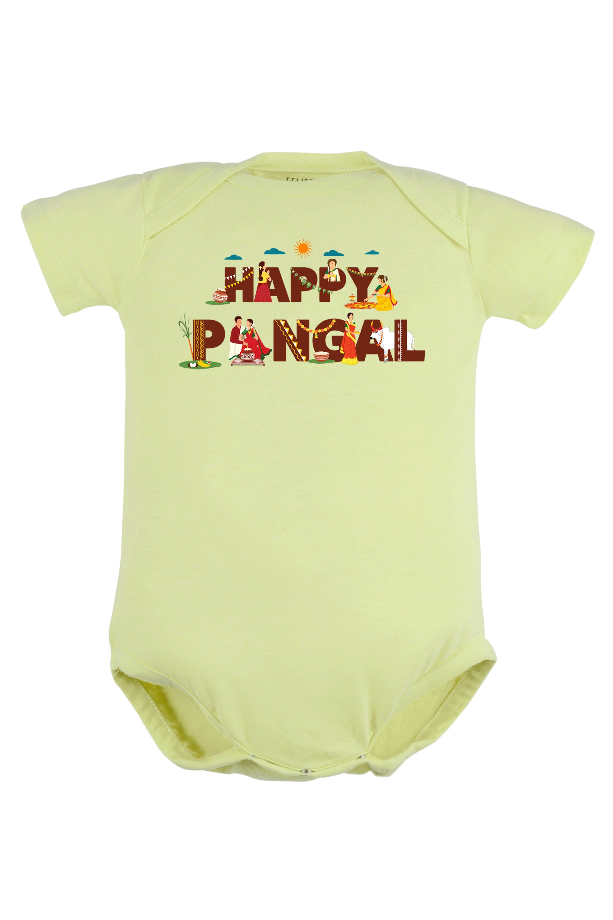 Happy pongal Rituals Baby Romper | Onesies