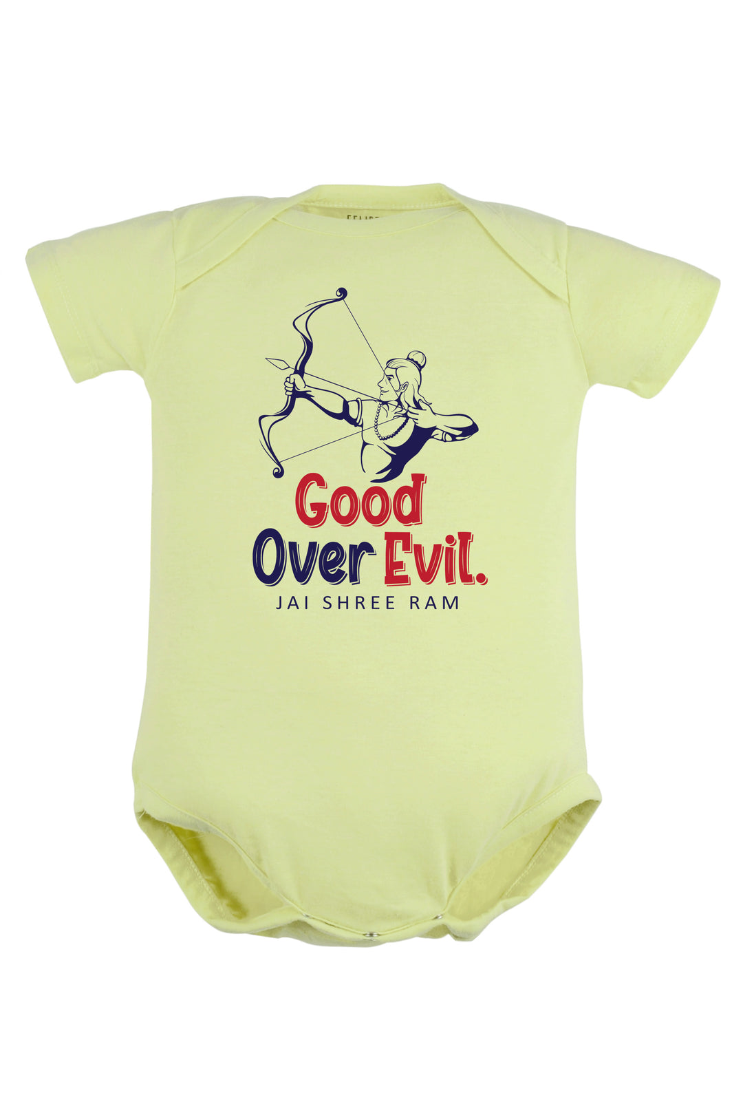 Good Over Evil Jai Shree Ram Baby Romper | Onesies