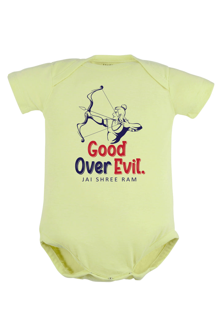 Good Over Evil Jai Shree Ram Baby Romper | Onesies