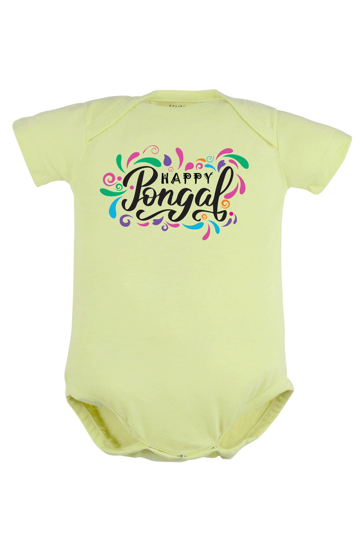 Happy Pongal Splash Baby Romper | Onesies