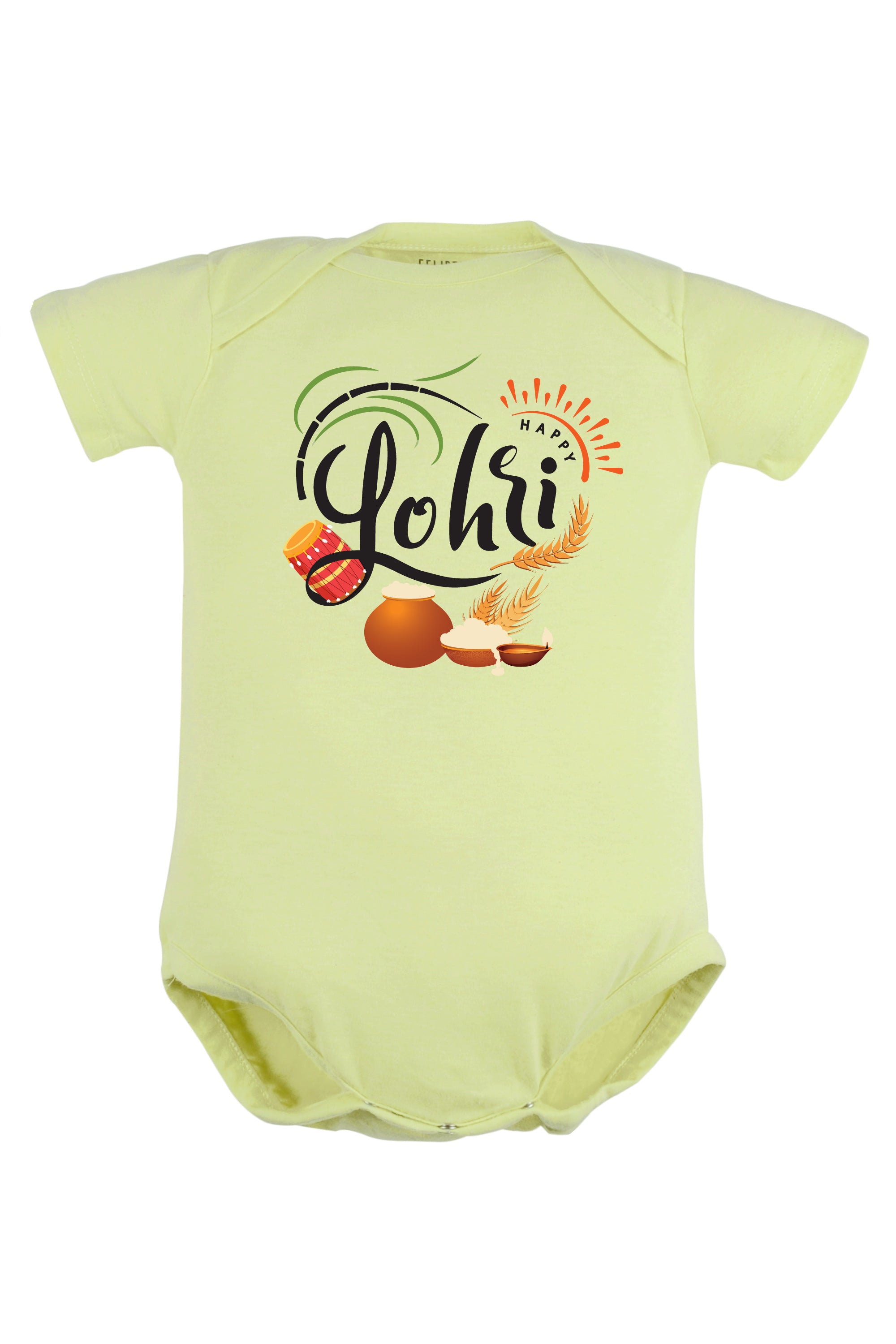 Happy Lohri With Rituals Baby Romper | Onesies