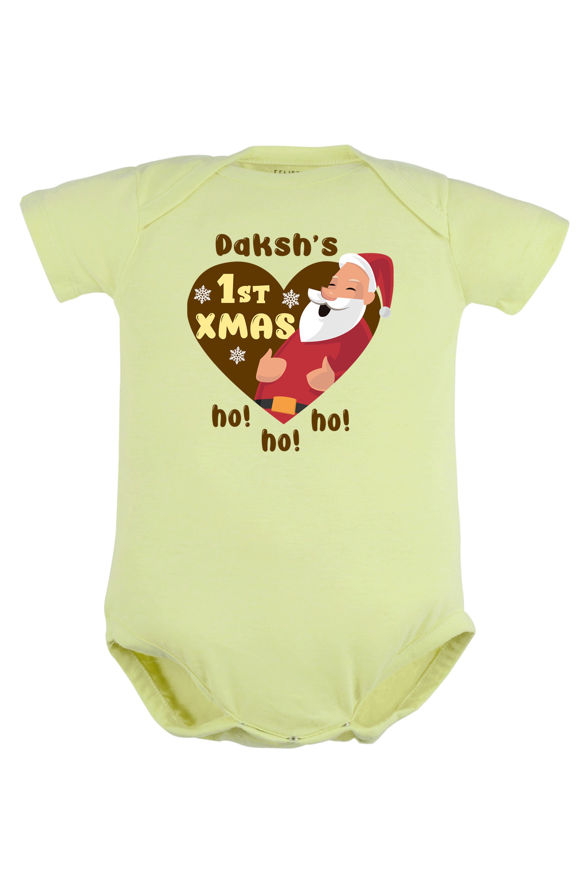 Ist Xmas ho ho ho Baby Romper | Onesies w/ Custom Name