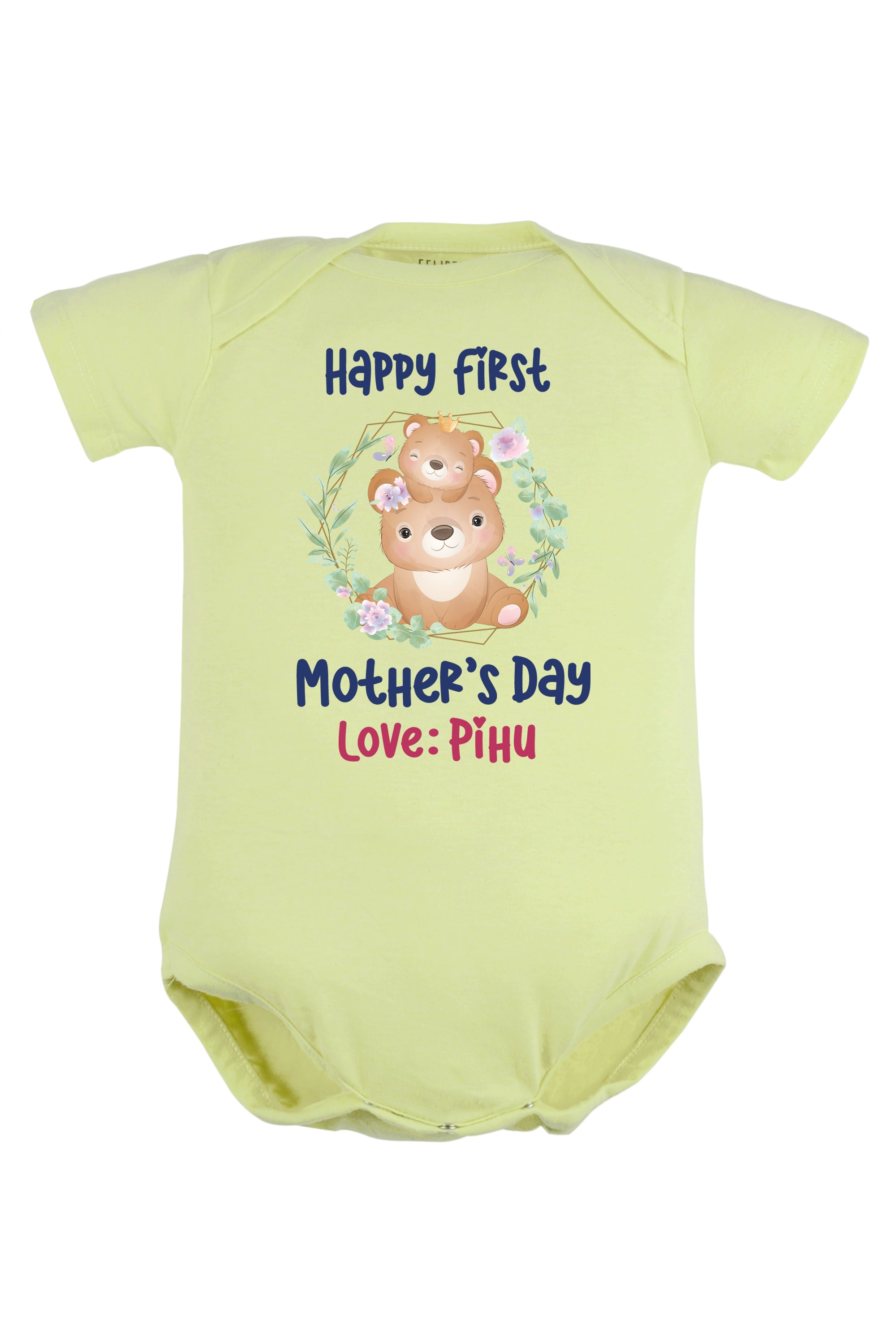 Happy First Mother's Day Baby Romper | Onesies w/ Custom Name